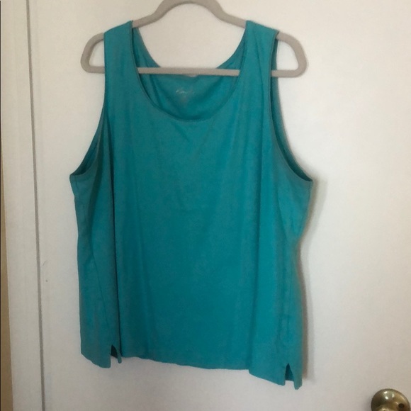 Kim Rogers Tops - Light Blue Dressy Tank 3X